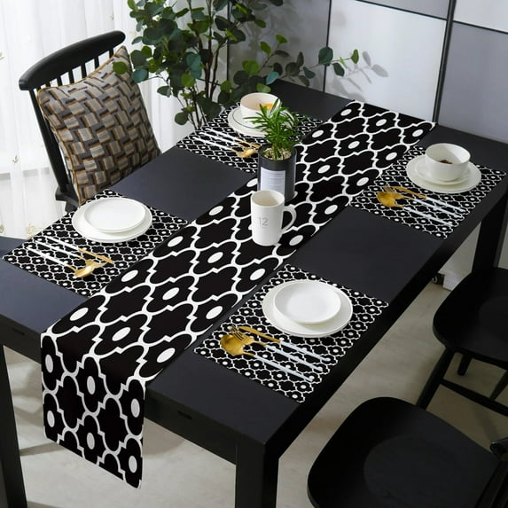 Morocco Geometry Table Runner Luxury Wedding Table Decoration Tablecloth Dining Table Decor Placemats Coffee Table Decor