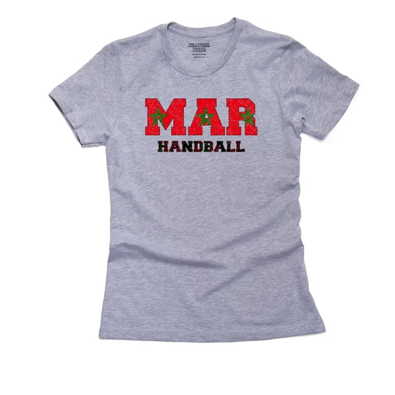 Morocco Handball - Olympic Games - Rio - Flag Women's Cotton Grey T-Shirt