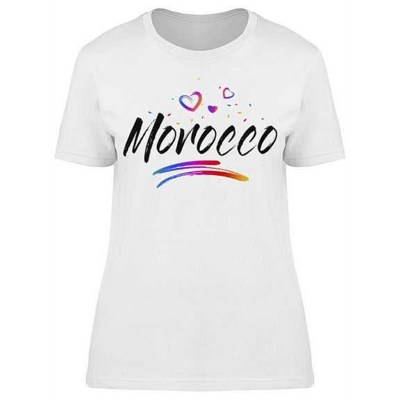 Morocco Hearts T-Shirt Women -Image by Shutterstock, Female Large