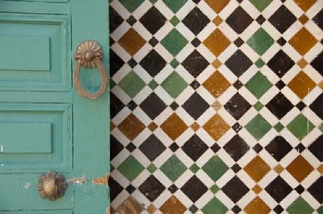 Morocco Islamic law courts door knocker Canvas Art - Cindy Miller Hopkins DanitaDelimont (34 x 23)