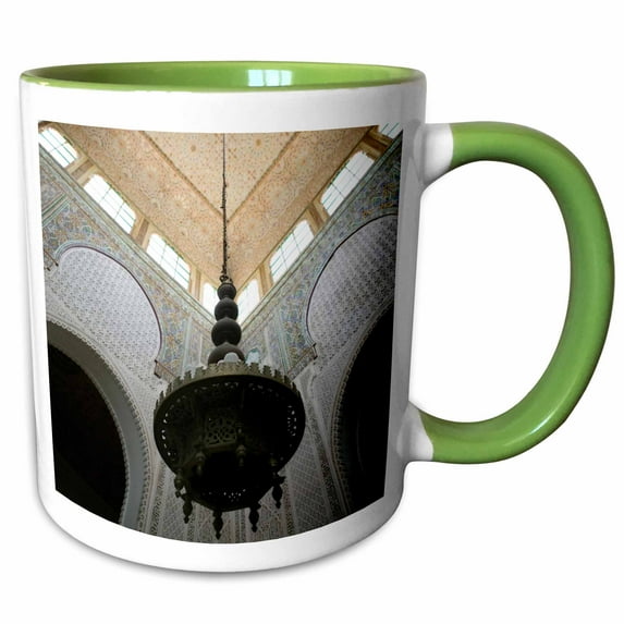 3drose, Morocco, Meknes: Mausoleum, Sultan Moulay Ismail-af29 Wbi0221 - Walter Bibikow, 11oz Two-tone Green Mug