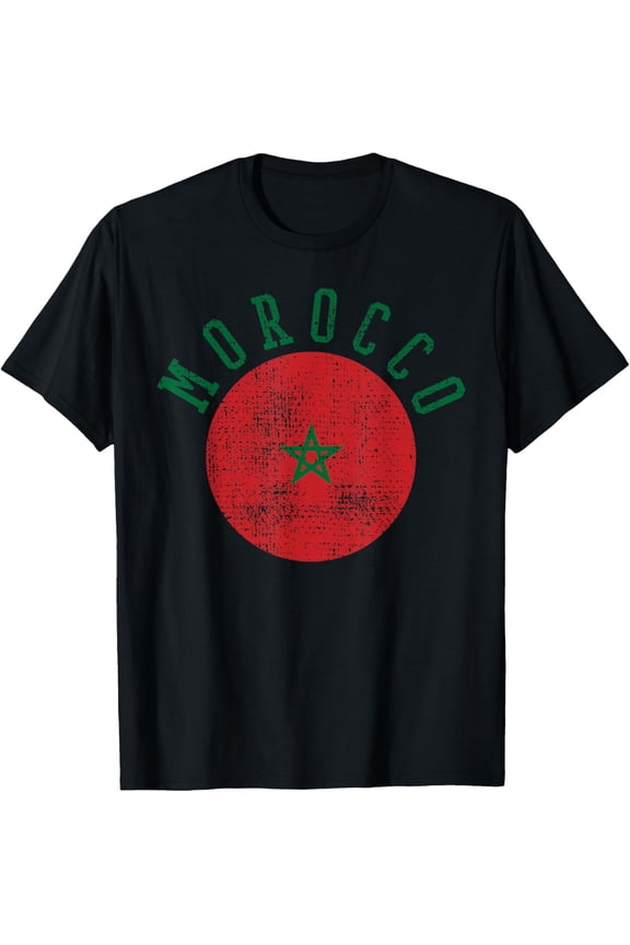 Morocco Moroccan Flag County T-Shirt