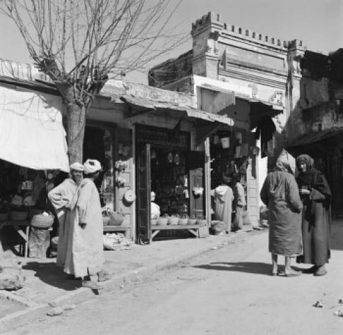 Morocco Moulay Idriss Arab shops Canvas Art - (18 x 24)