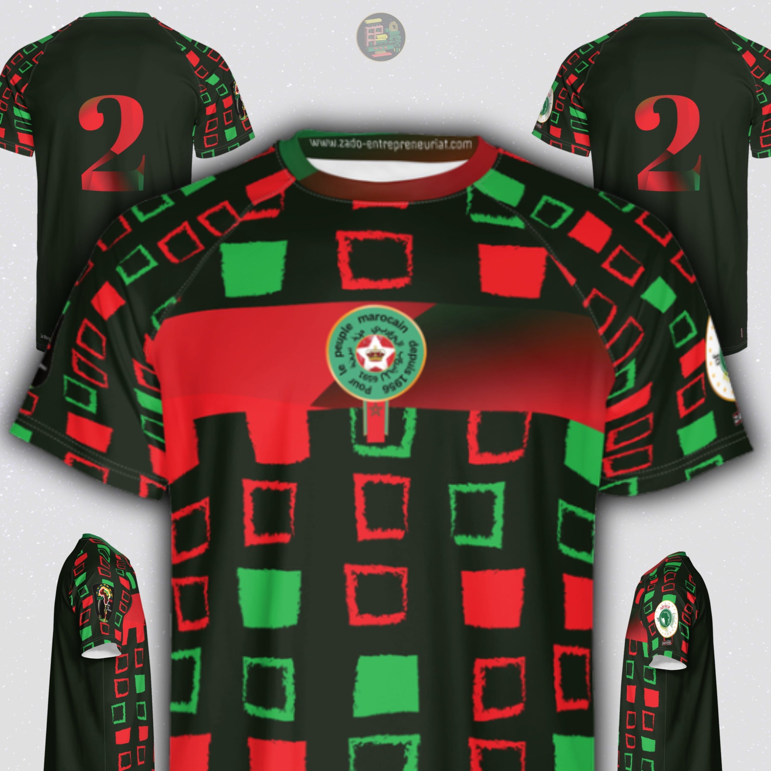 Morocco National Team soccer Jersey (Maillot du maroc ). Large (XS,S, M, L,XL...)