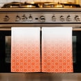 thumbnail image 1 of Morocco Orange Kitchen Towels Set of 1, Modern Geometric Gradient Simple Absorbent Dish Towels for Kitchen, Microfiber Hand Towel, Quick Drying Tea Towel for Cleaning Decorative Dishcloths, 1 of 7