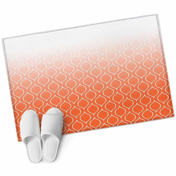 Morocco Orange Large Area Rugs for Bedroom Living Room, Soft Non Slip Carpet Bedside Rug, Modern Geometric Gradient Simple Rectangular Floor Cover Kitchen Accent Rug 2'x3' for Dining Room/Office