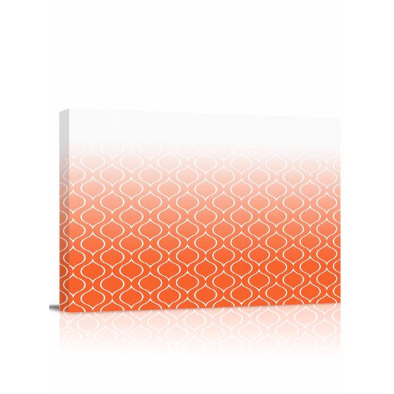 Morocco Orange Wall Art for Living Room,Canvas Picture Wall Decor for Bathroom Bedroom,Modern Geometric Gradient Simple Painting Artwork for Office Kitchen Hallway Dining Room Home Decor 12"x16"