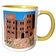 thumbnail image 1 of 3drose, Morocco, Ouarzazate, Ait Benhaddou, Southern Moroccan Building., 11oz Two-tone Yellow Mug, 1 of 6