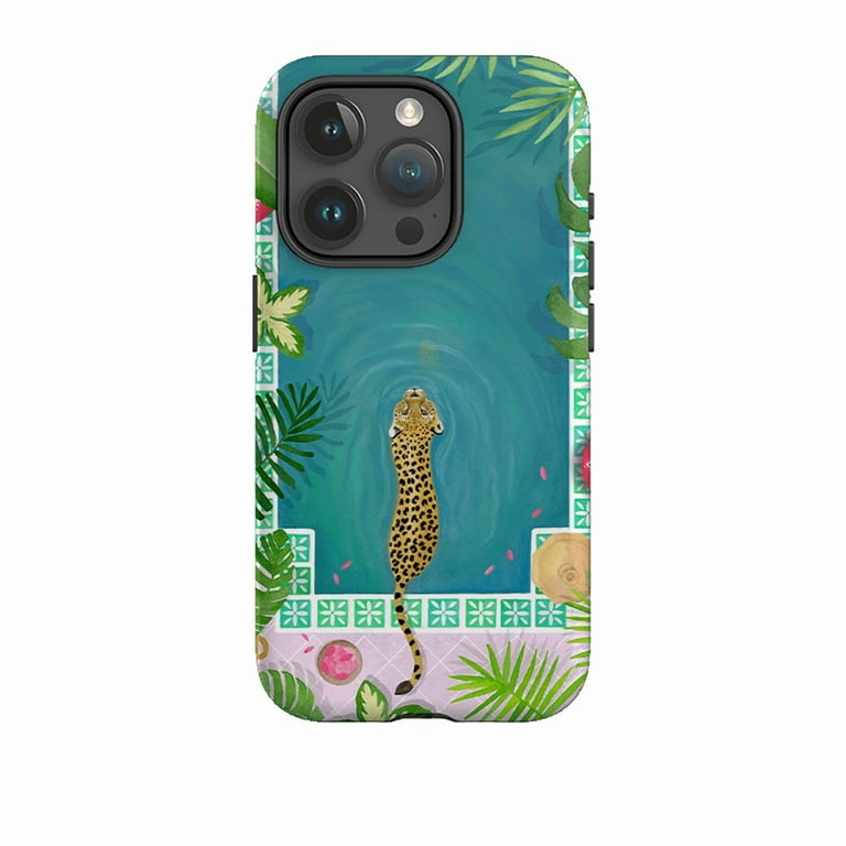 Morocco Pool Leopard Phone Case Compatible with iPhone 11 to 16