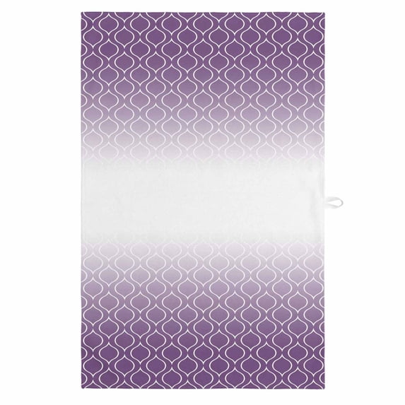 Morocco Purple 1 Pack Kitchen Towel, Water Absorbent Dish Towel, Abstract Geometric Plaid Retro Gradient Decorative Hand Towels - Quick Drying Cloth for Cooking Baking, 18x28 Inch