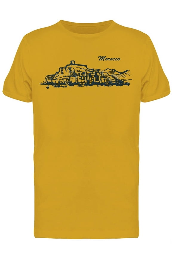 Morocco Skyline T-Shirt Men -Image by Shutterstock, Male Small