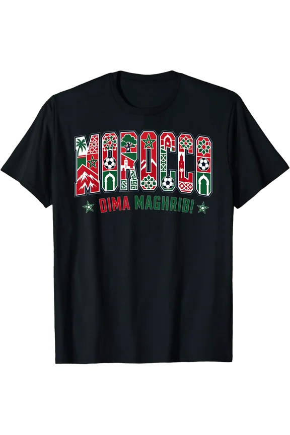 Morocco Soccer 2026 Moroccan Fans T-Shirt