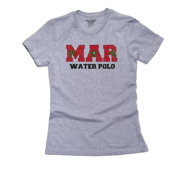 Morocco Waterpolo - Olympic Games - Rio - Flag Women's Cotton Grey T-Shirt
