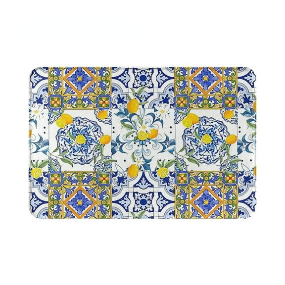 Morocco style retro tile pattern decorative carpet bedroom living study restaurant kitch