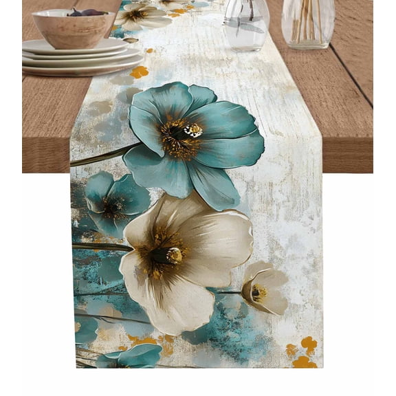 Moroccon Table Runner 36 Inches, Moroccan Bed Runner Dresser Scarves Tabletop for Indoor Outdoor Parties/Ceremony/Banquet, 13"x 36"