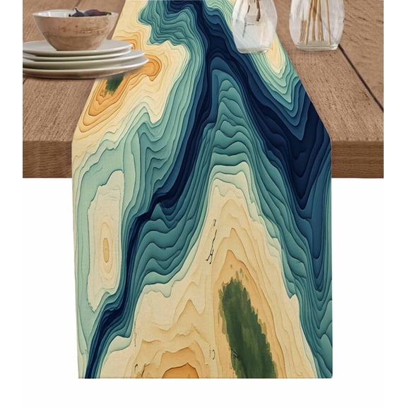 Moroccon Table Runner 48 Inches, Moroccan Bed Runner Dresser Scarves Tabletop for Indoor Outdoor Parties/Ceremony/Banquet, 13" x 48"