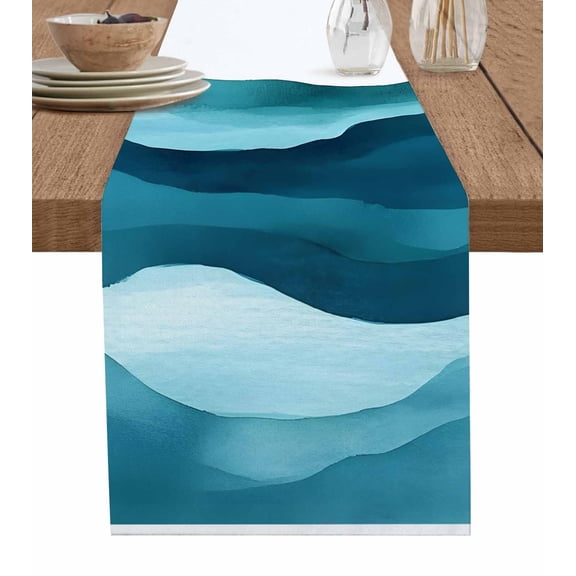 Moroccon Table Runner 48 Inches, Moroccan Bed Runner Dresser Scarves Tabletop for Indoor Outdoor Parties/Ceremony/Banquet, 13" x 48"