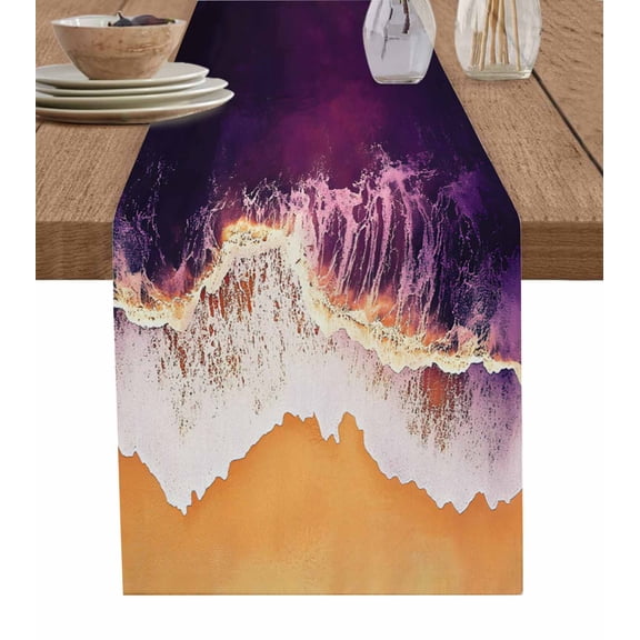 Moroccon Table Runner 48 Inches, Moroccan Bed Runner Dresser Scarves Tabletop for Indoor Outdoor Parties/Ceremony/Banquet, 13" x 48"