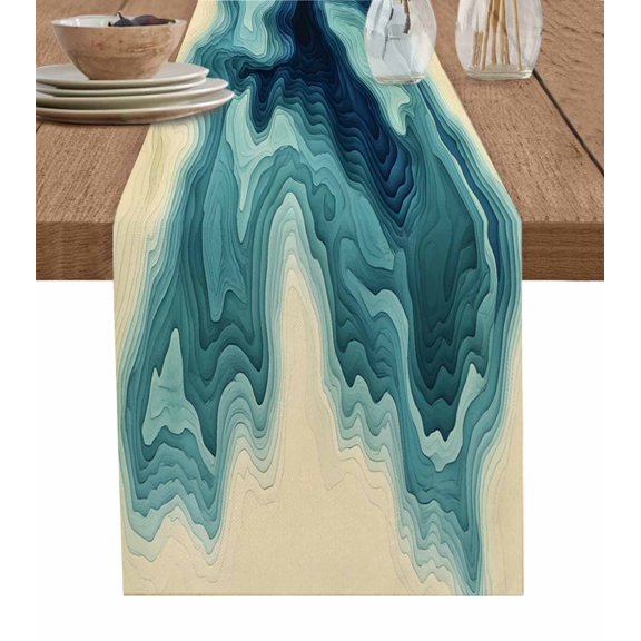 Moroccon Table Runner 48 Inches, Moroccan Bed Runner Dresser Scarves Tabletop for Indoor Outdoor Parties/Ceremony/Banquet, 13" x 48"