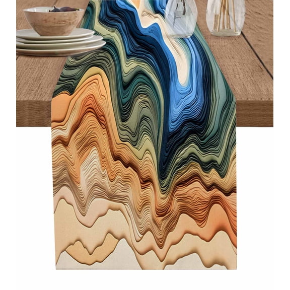 Moroccon Table Runner 48 Inches, Moroccan Bed Runner Dresser Scarves Tabletop for Indoor Outdoor Parties/Ceremony/Banquet, 13" x 48"