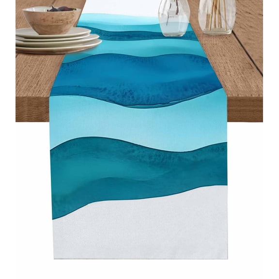 Moroccon Table Runner 48 Inches, Moroccan Bed Runner Dresser Scarves Tabletop for Indoor Outdoor Parties/Ceremony/Banquet, 13" x 48"