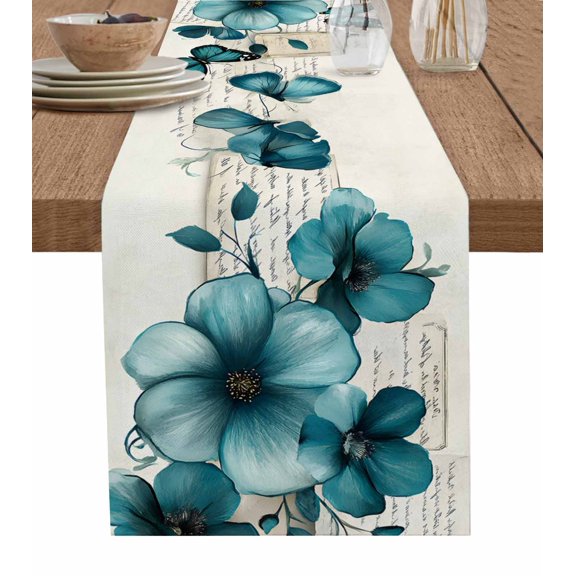 Moroccon Table Runner 48 Inches, Moroccan Bed Runner Dresser Scarves Tabletop for Indoor Outdoor Parties/Ceremony/Banquet, 13" x 48"