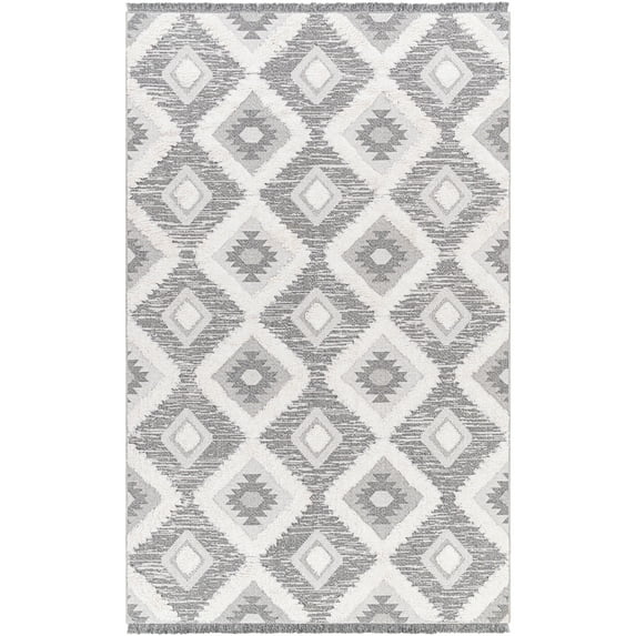 Morocotton Gray Rustic 6' x 9' Area Rug