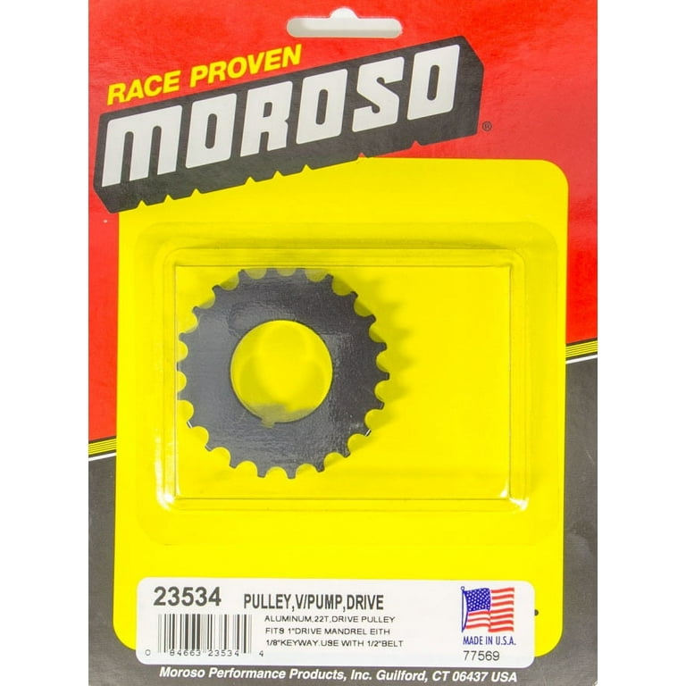 Moroso Vacuum Pump Drive Pulley 22T- Radius Tooth Moroso Vacuum Pump Drive Pulley 22T- Radius Tooth