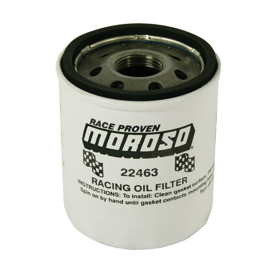 Moroso 22463 22mm Thread Oil Filter for GM LS/FORD 4.6/5.4 Engines