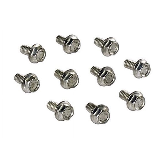 Moroso 38590 Engine Timing Cover Bolt Set Cadmium Plated Hex Head for SBC/BBC