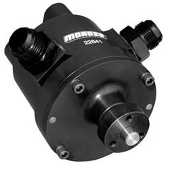 Moroso 4 Vane Vacuum Pump, Black Anodized