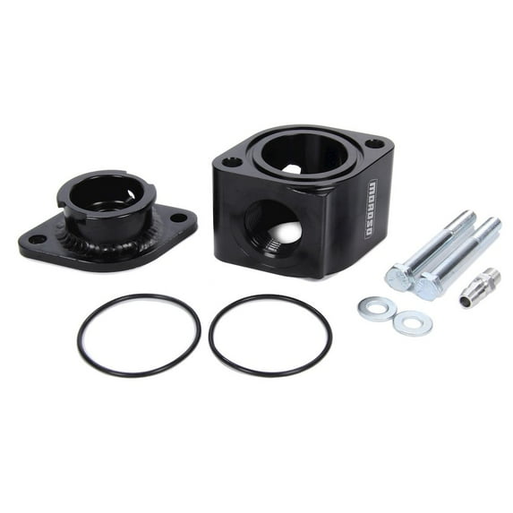 Moroso Manifold Filler Neck Kit - Billet Alum. Black
