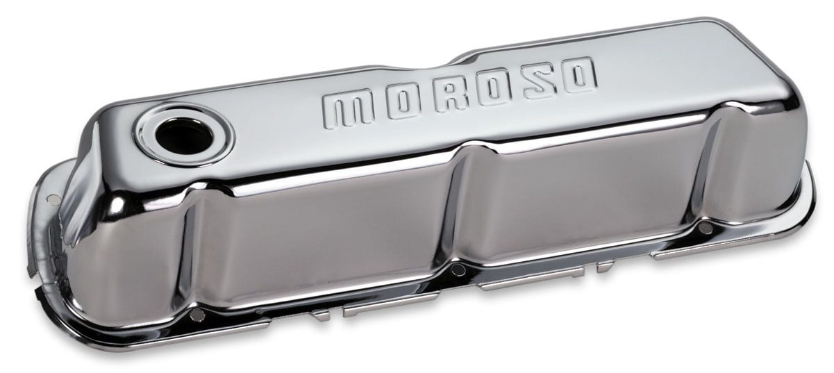 Moroso Chrome B/E Valve Covers SBM Tall w/Baffle Moroso Chrome B/E Valve Covers SBM Tall w/Baffle