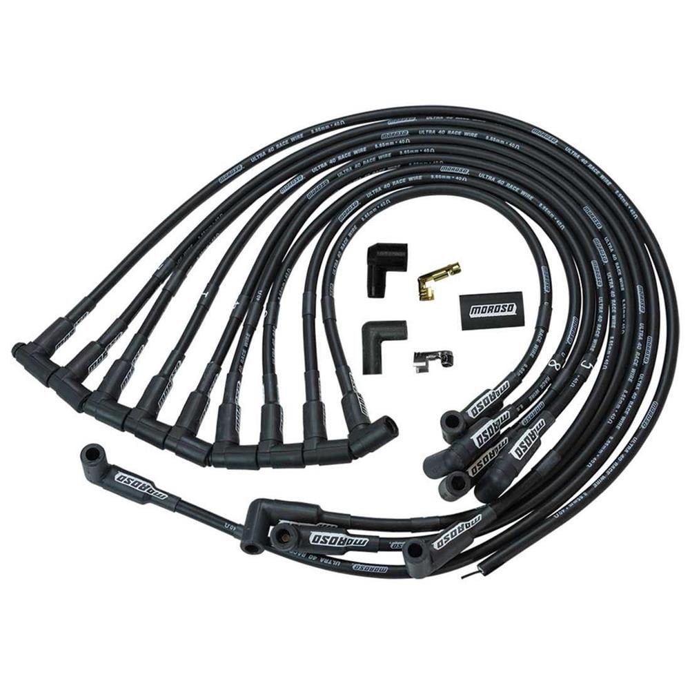 Moroso 73666 Ultra 40 Unsleeved Spark Plug Wire Set