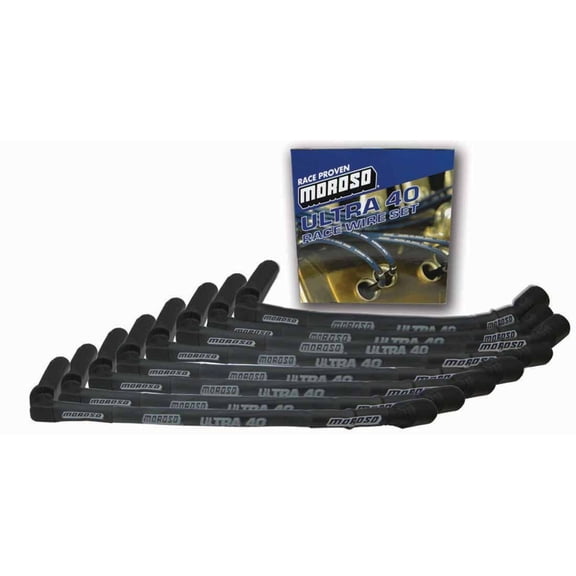 Moroso 73845 Ultra 40 Sleeved Spark Plug Wire Set