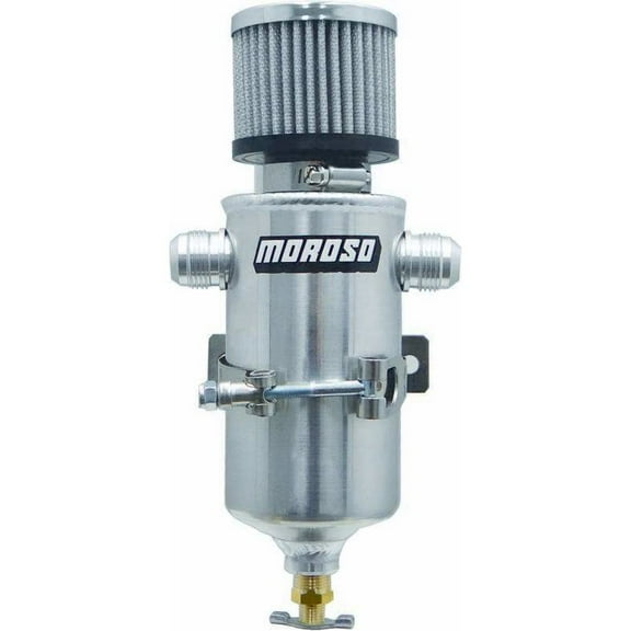 Moroso Breather Tank- Dry Sump w/Two 12an Male