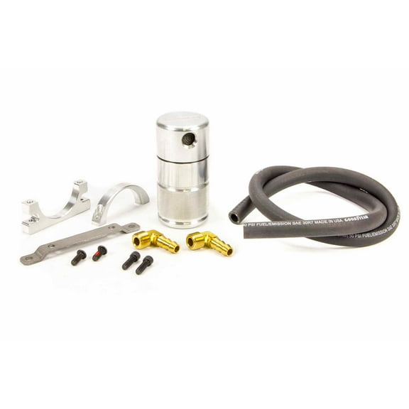 Moroso 85496 Air/Oil Separator Catch Can Kit, Universal Small Body, Raw Finish