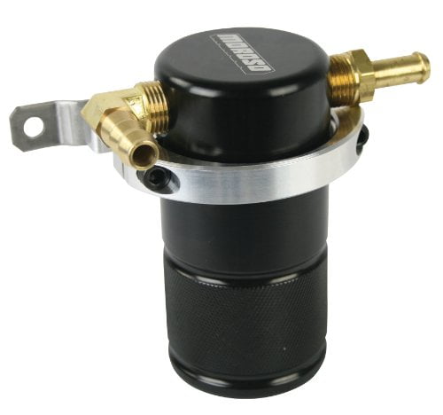Moroso 85601 Air Oil Separator - Small Body - Black Anodized Finish