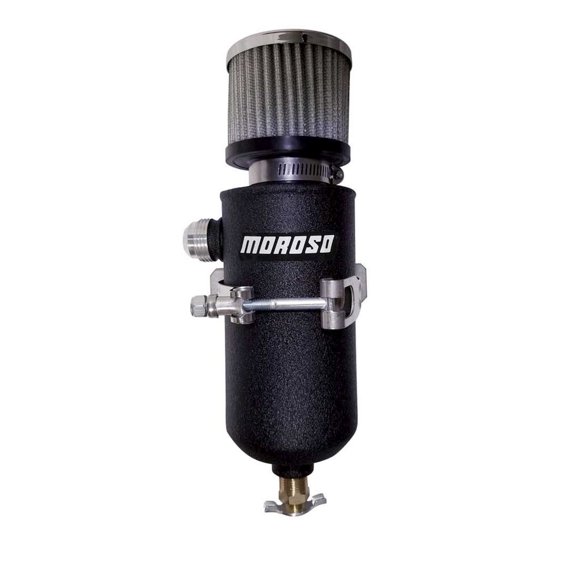 Moroso Remote Breather Tank - w/12an Fitting