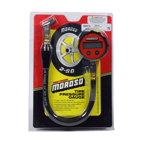 Moroso - 89574 TIRE GAUGE, 0-15 PSI, DIGITAL,BACKLIT