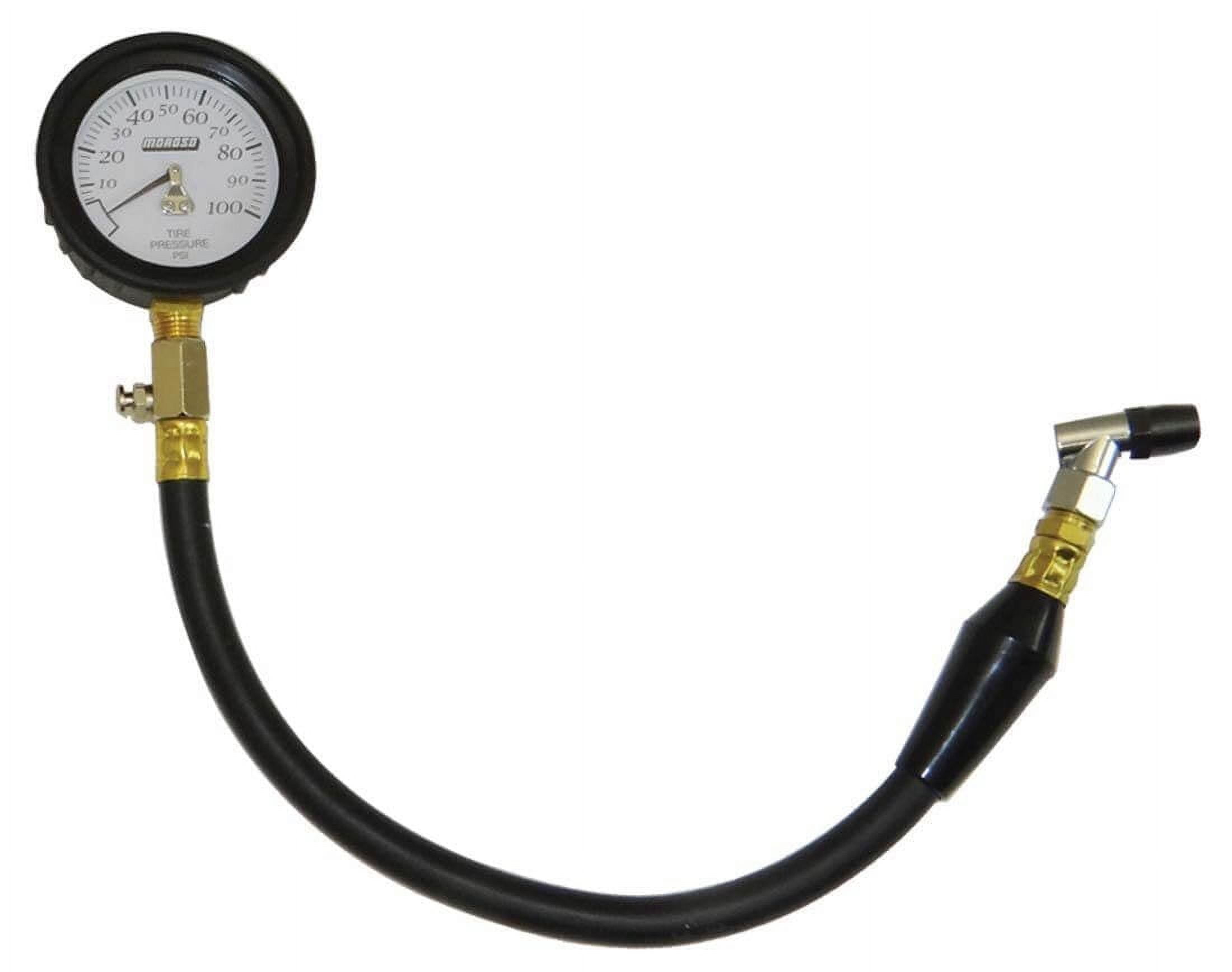 Moroso 89595 Garage Series Tire Pressure Gauge 2-1/4 Dial Face 0-100 psi