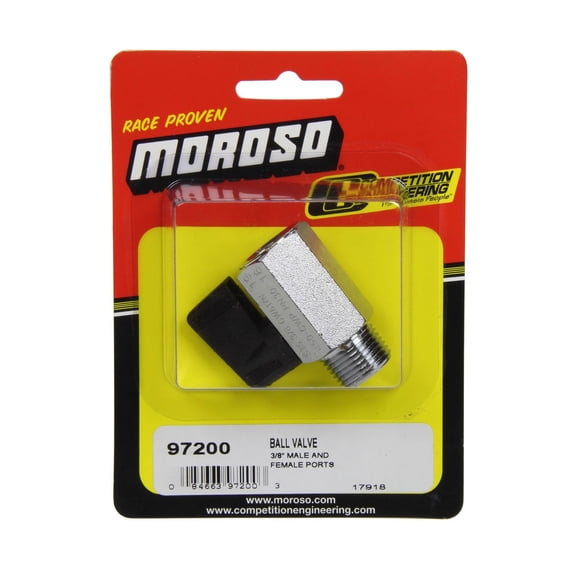 Moroso 97200 Universal Ball Drain Valve, 3/8" NPT Male x 3/8" NPT Female