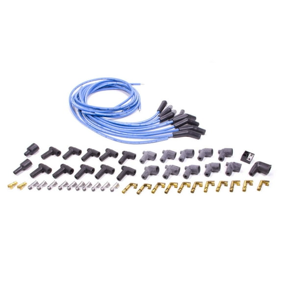 Moroso Blue Max Spark Plug Wire Set Spiral Core 8 mm Blue V8 P/N 73220
