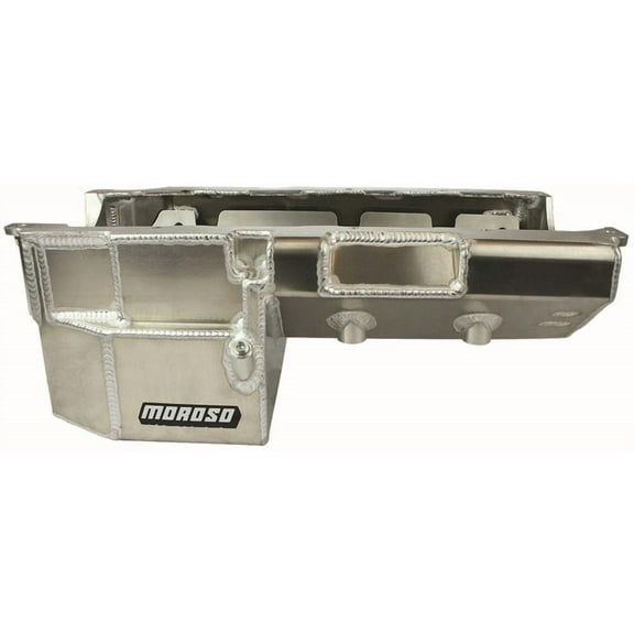 Moroso MOR20383 8 in. Deep Oil Pan Gen VI Double Power Kick Outs Motor Mount