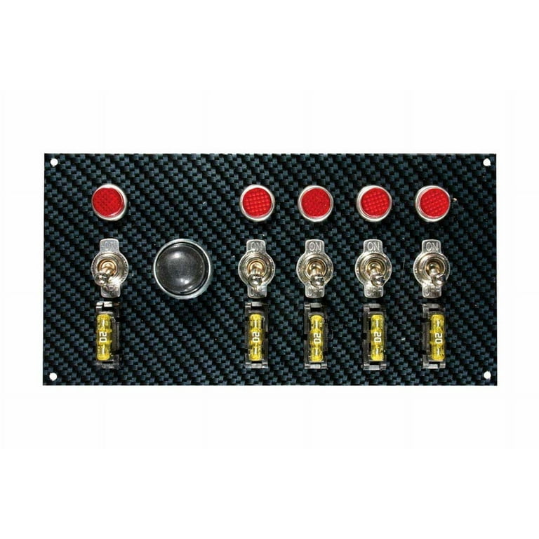 Moroso Fiber Design Switch Panel Black/Black Moroso Fiber Design Switch Panel Black/Black