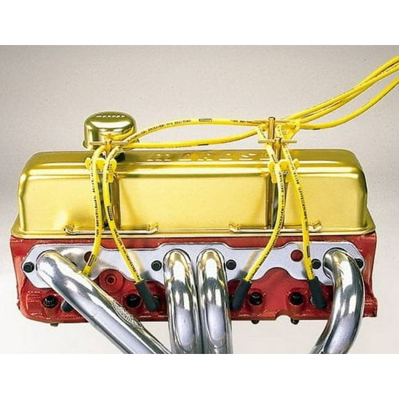 Moroso Spark Plug Wire Loom 7-9mm Blue/Chrome Universal P/N 72150