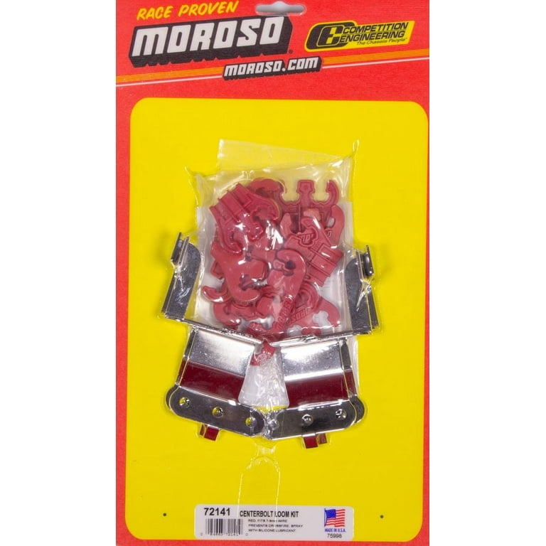 Moroso Red Wire Loom Kit for SBC Center Bolt Valve Cover Moroso Red Wire Loom Kit for SBC Center Bolt Valve Cover