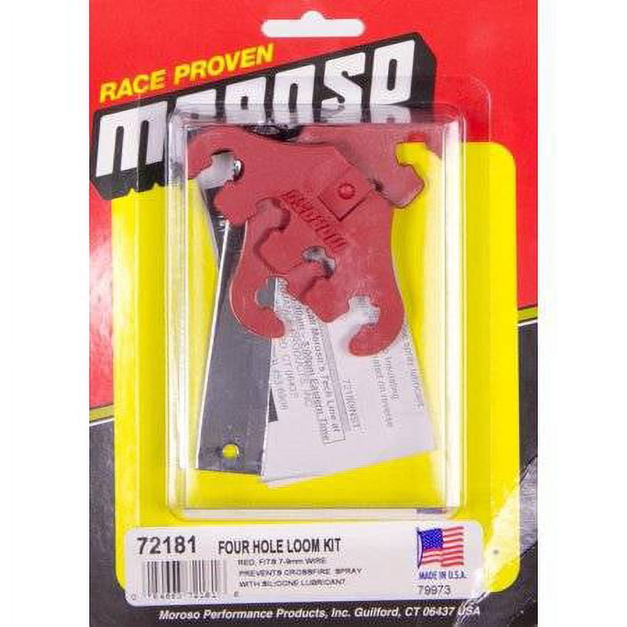 Moroso 72131 Ford Loom Kit Red 7-8 Mm  Moroso Spark Plug Wire