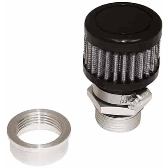 Moroso Valve Cover Breather Kit U-Weld - Aluminum 68853