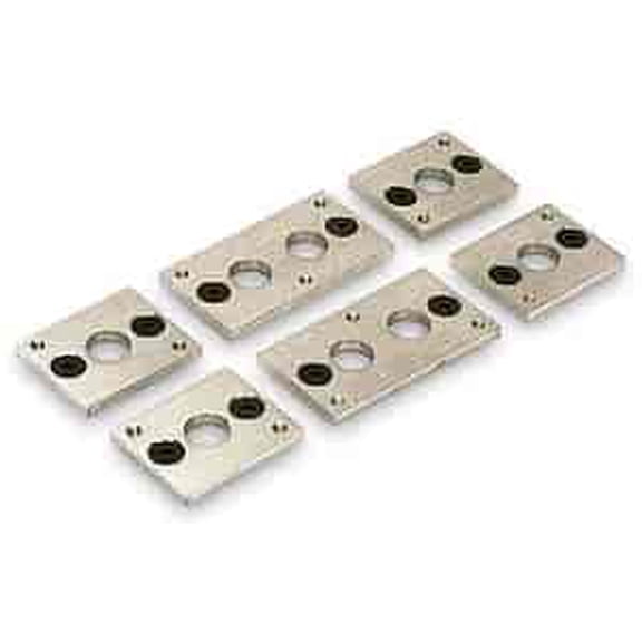 Moroso for Chevrolet Small Block Header Flange Kit - 3/8in - Aluminum Plate